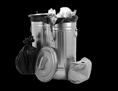 Professional team handling waste clearance at a building site