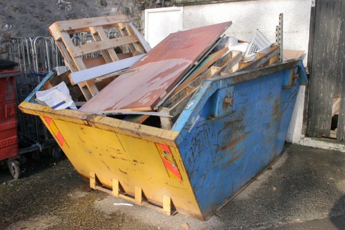 House clearance in progress with professionals